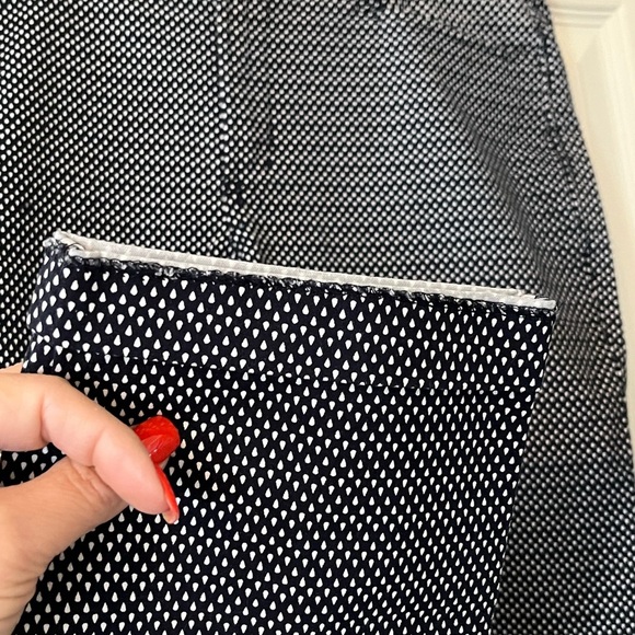 GAP Khaki Navy and White Patterned Pants Slim City Style Women’s Size 8, Ankle - Picture 8 of 16